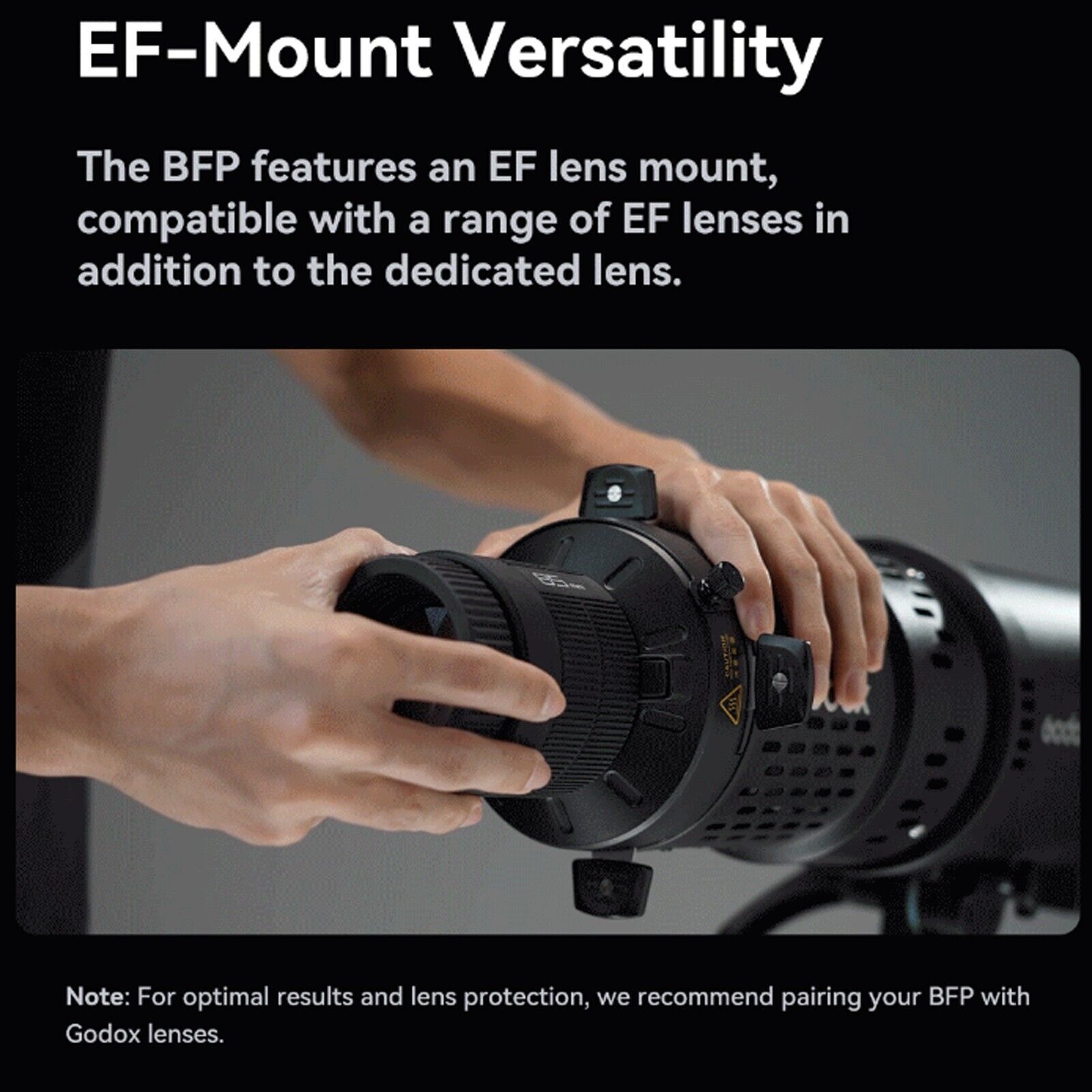 Godox BFP Flash Projection Attachment for Bowens Mount Flash Speedlight Strobe