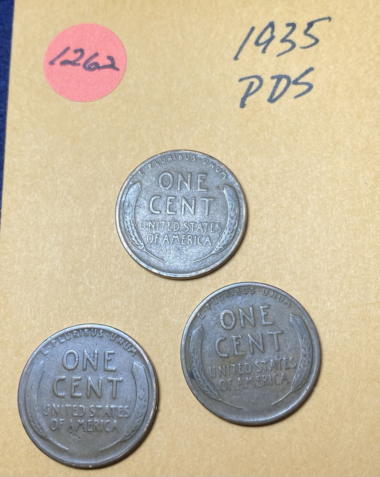 1935 PDS Lincoln Wheat Cent #1262