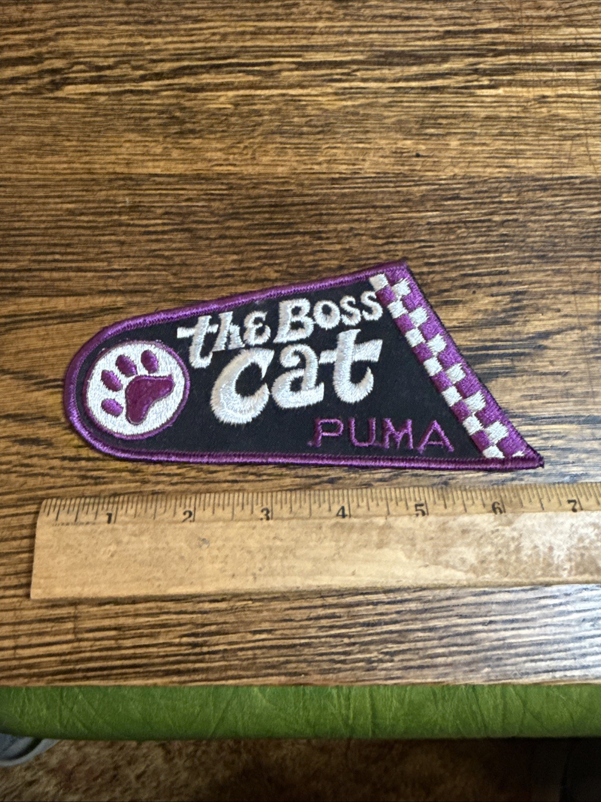 Rare 70’s NOS Large Sew On Patch The Boss Cat Puma Arctic Cat Snowmobile
