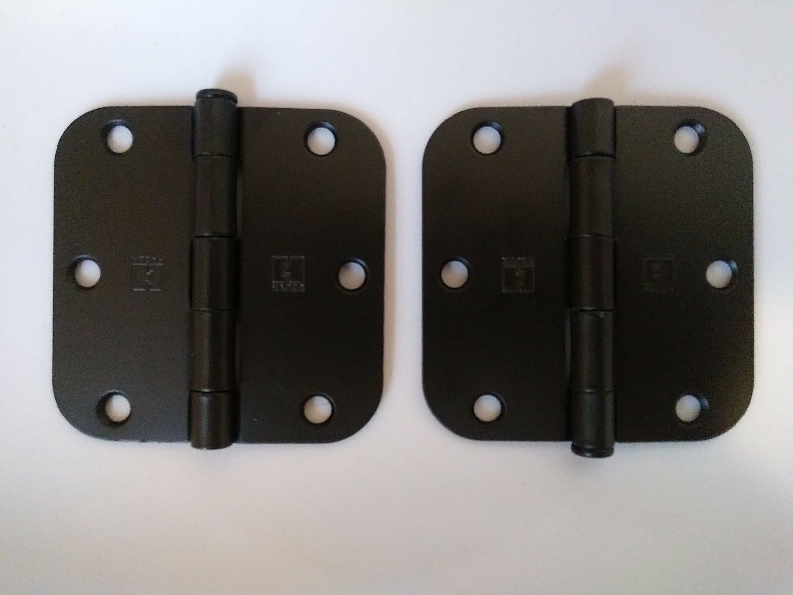 Hager Black Entry Door Hinges 3-1/2" x 3-1/2" RC1741 2-Pack New