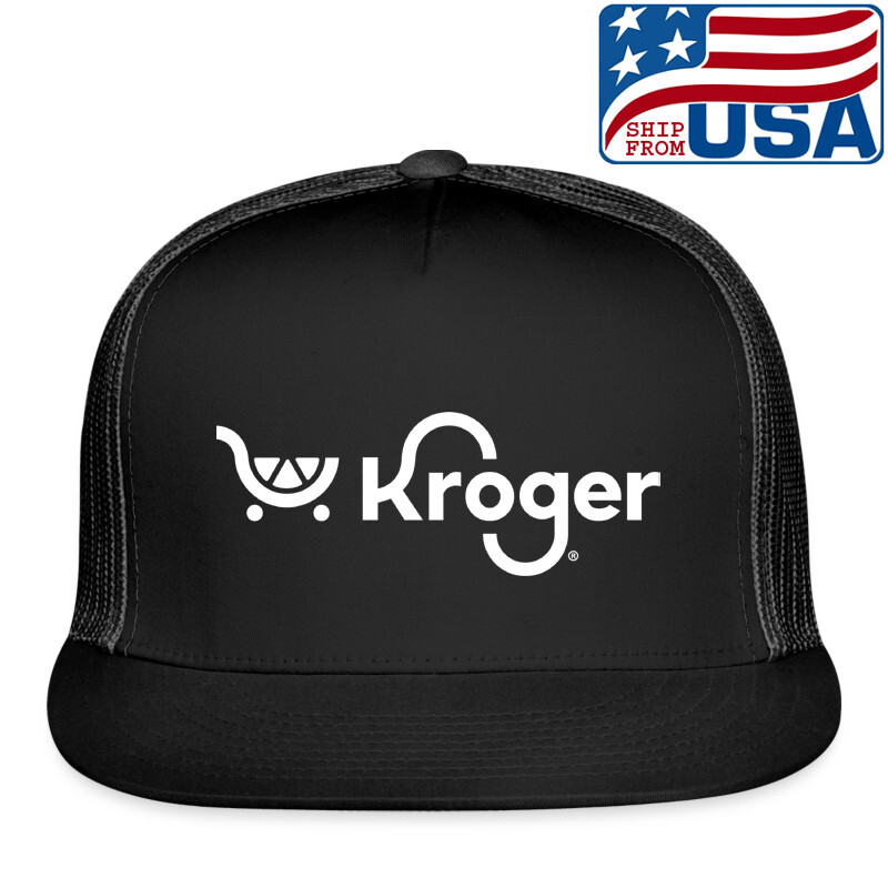 Kroger Store Usa Adjustable Black Trucker Hat Size Adult