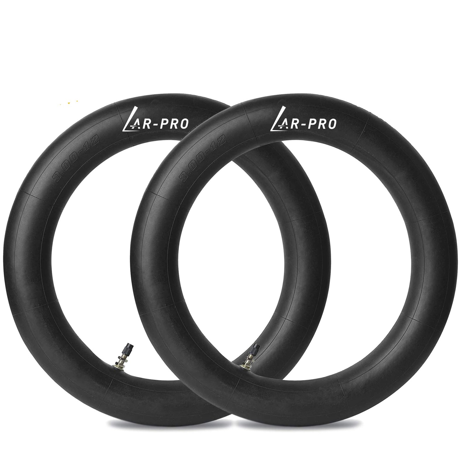 (2-Pack) 3.00/3.50-12" Dirt Bike Inner Tubes with TR4 Valve Stem - 80/200-12 ...