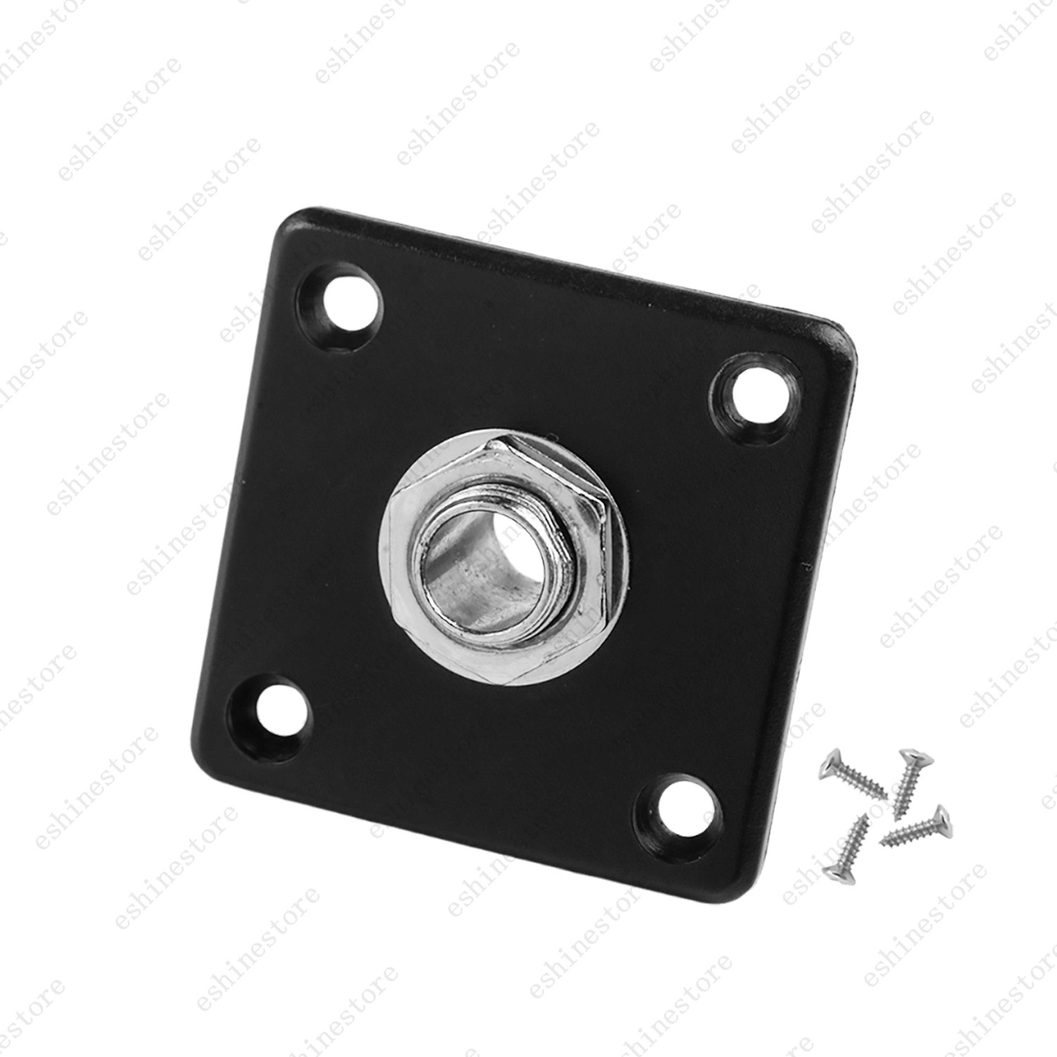 Electric Guitar Output/Input Jack Plate Square Socket with Screws For LP Epi