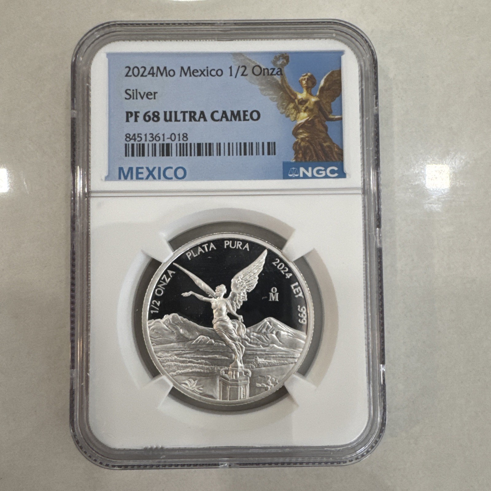 2024 MEXICO SILVER 1/2 ONZA NGC PF 68 ULTRA CAMEO