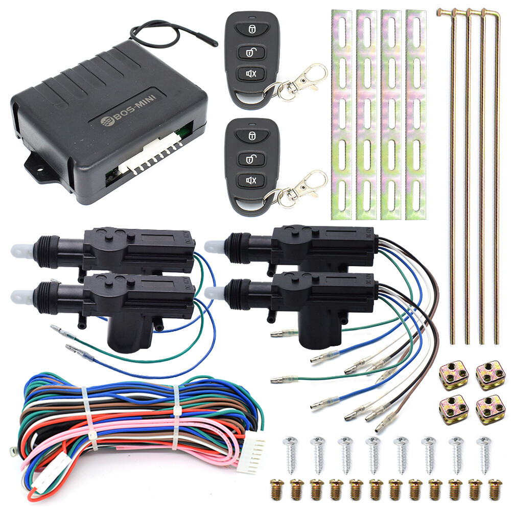 Car Universal 4 Door Power Lock Kit Keyless Entry System Security Remote Central