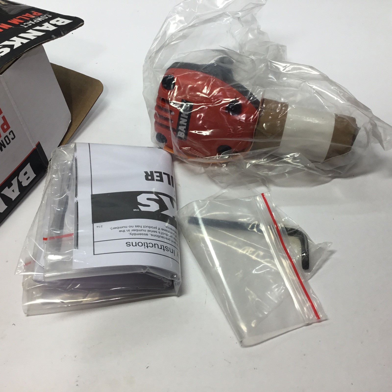 New Banks Compact Palm Nailer Lightweight Aluminum Body.