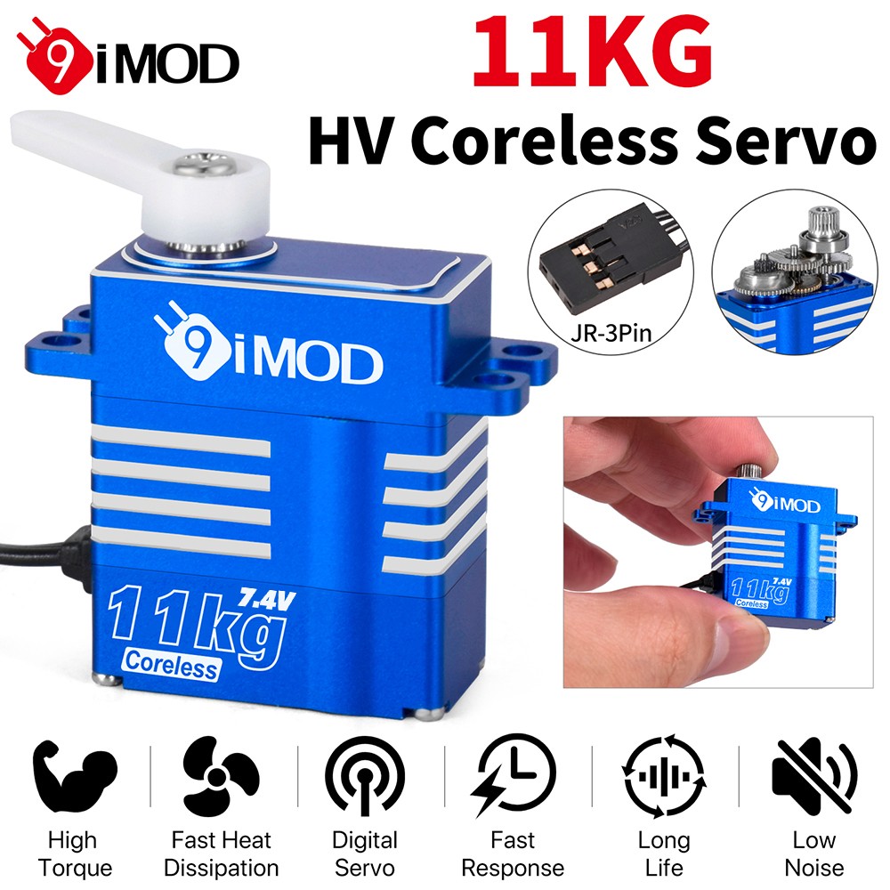 9IMOD 11KG Coreless RC Digatal Servo for 1/8 1/10 1/12 RC Car Helicopter DIY