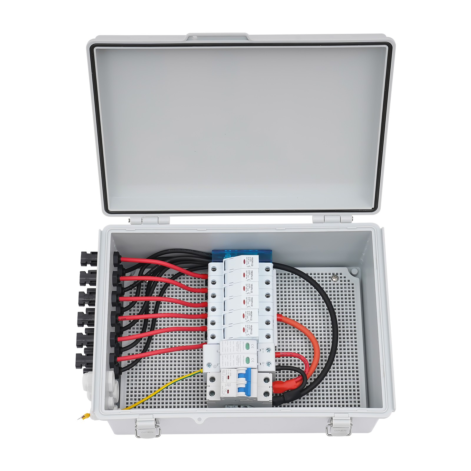 6 String PV Circuit Breaker Junction Box Solar Combiner Box For Solar System
