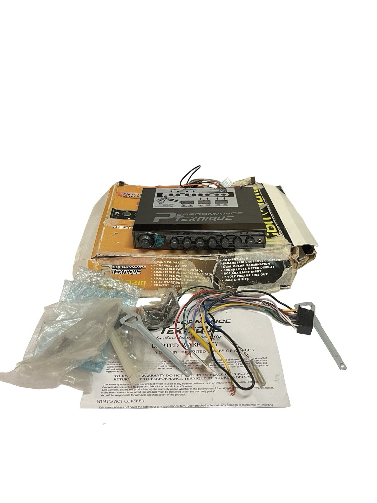 Performance Teknique ICBM-7210 5 Band Parametric Equalizer Car Audio EQ