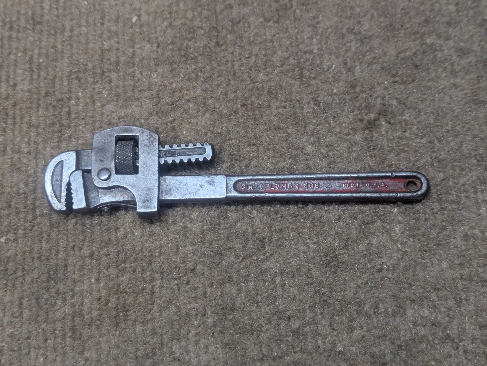 Vintage 6-in PLUMB Pipe Wrench