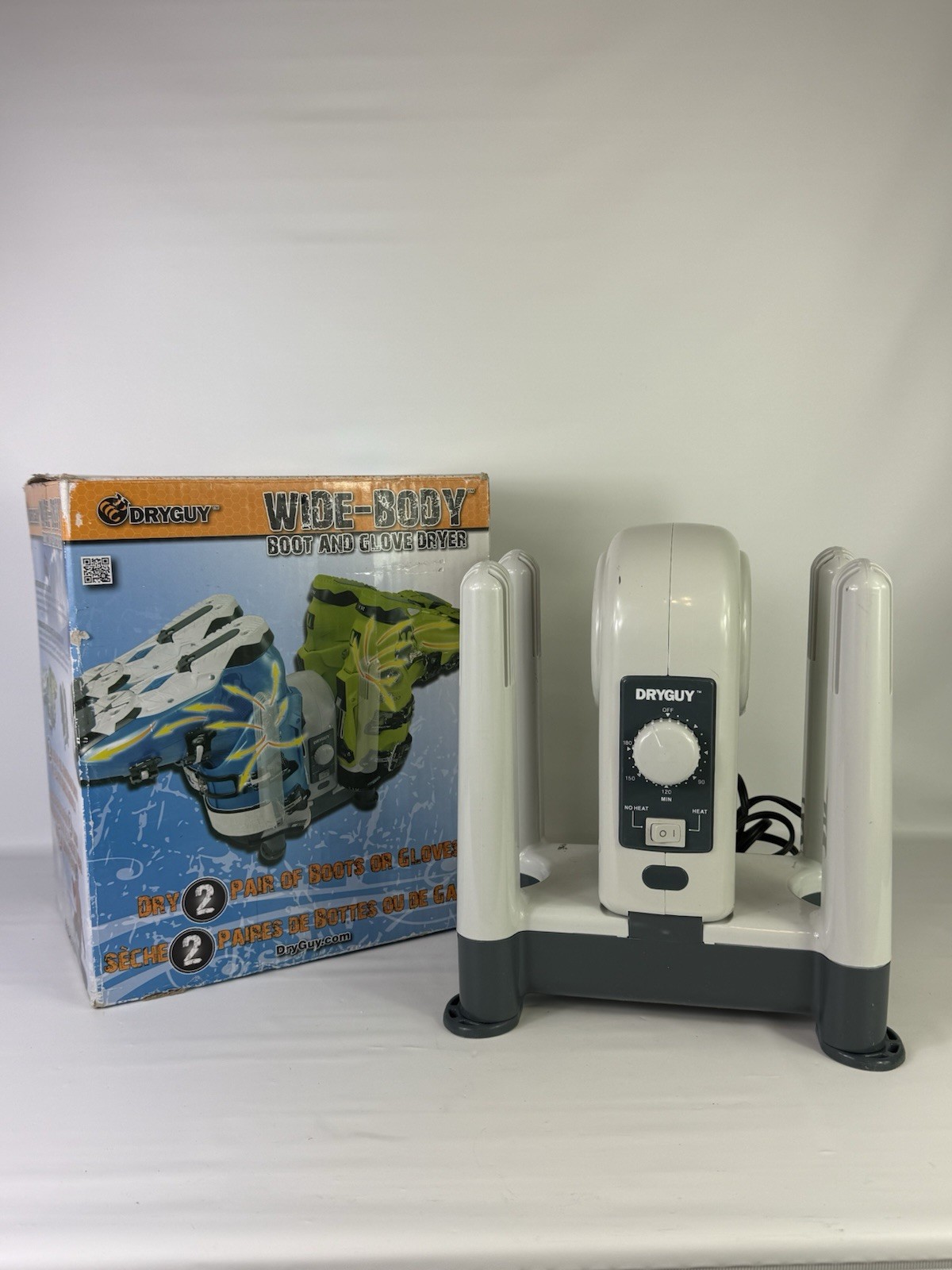 DryGuy DG1 4-Port Boot & Shoe Dryer Timer 0-180 min Heat/No-Heat Tested Working