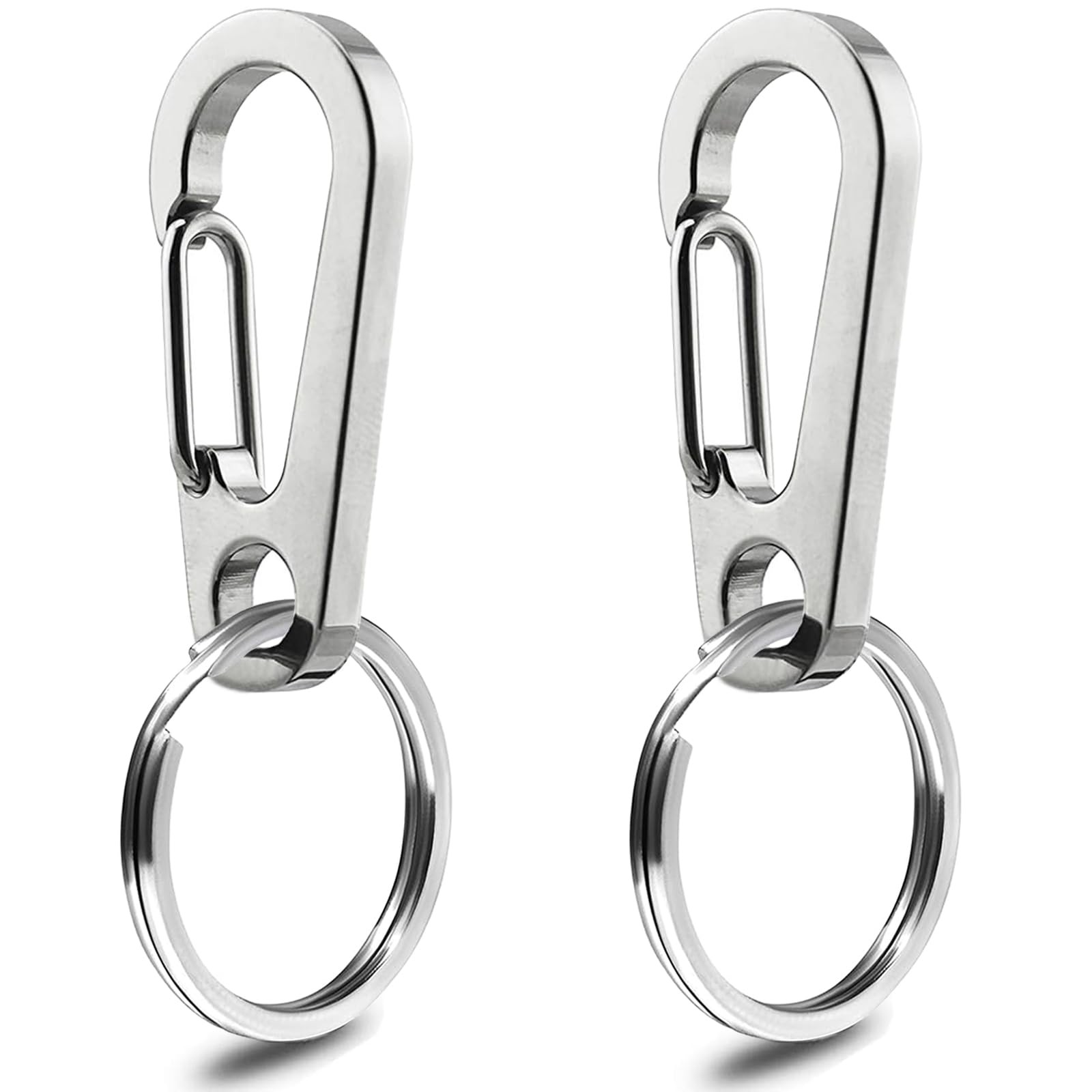 IVIA Dog Tag Clips / 2 Pack/Multiple Size 304 Stainless Steel Quick Clip with...