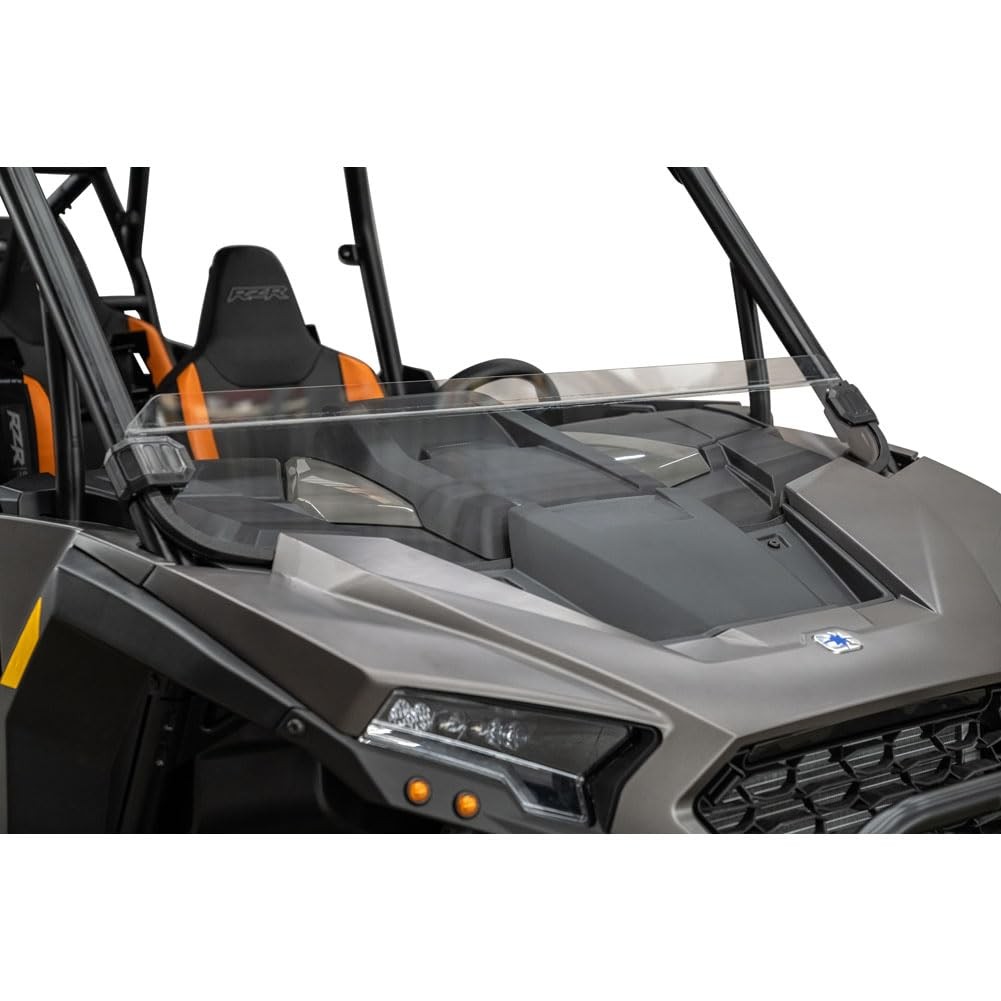 Tusk 186-860-0023314f-e3edbd Removable Half Windshield Clear - Scratch Resistant