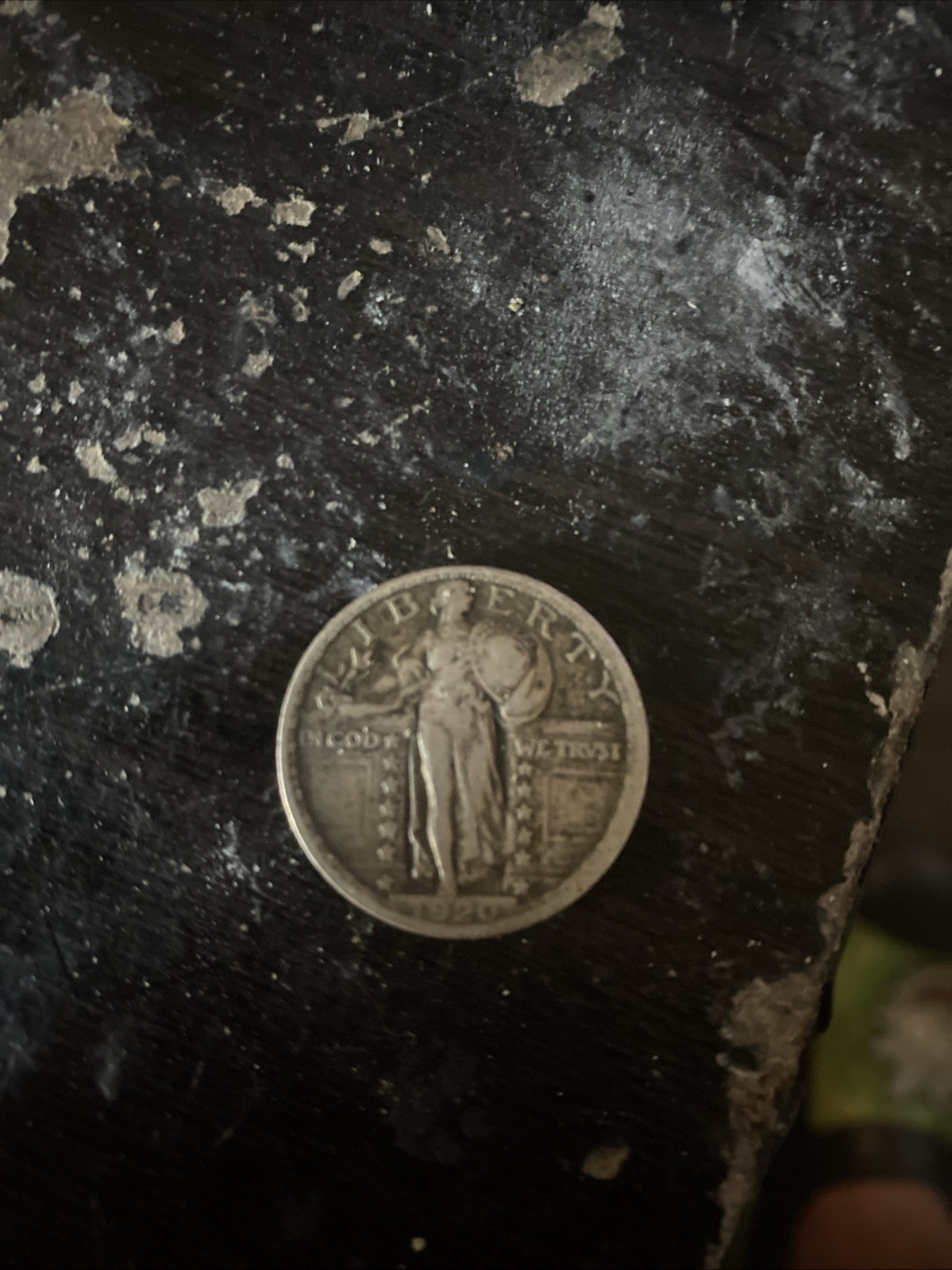 Standing Libery Quarter M 1920 Forsell Good Condition