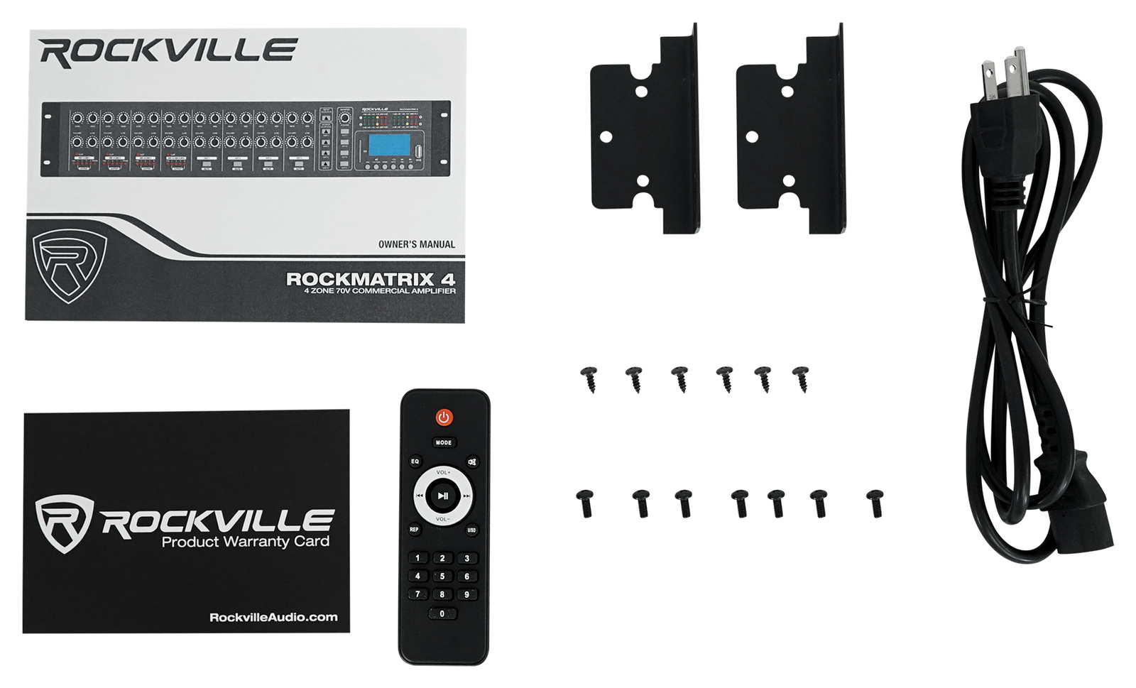 Rockville ROCK MATRIX 4 Zone Home Audio Amplifier Receiver Multi Room System