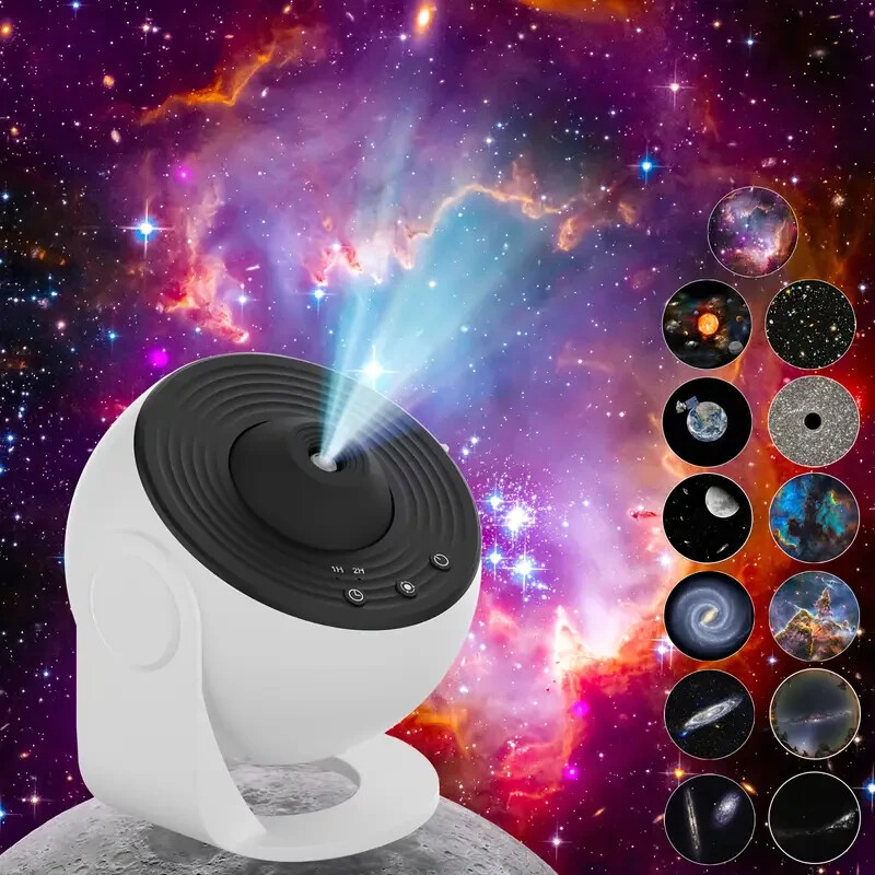 12in1 Planetarium Projector Galaxy Starry Sky Night Light Rotating Star LED Lamp