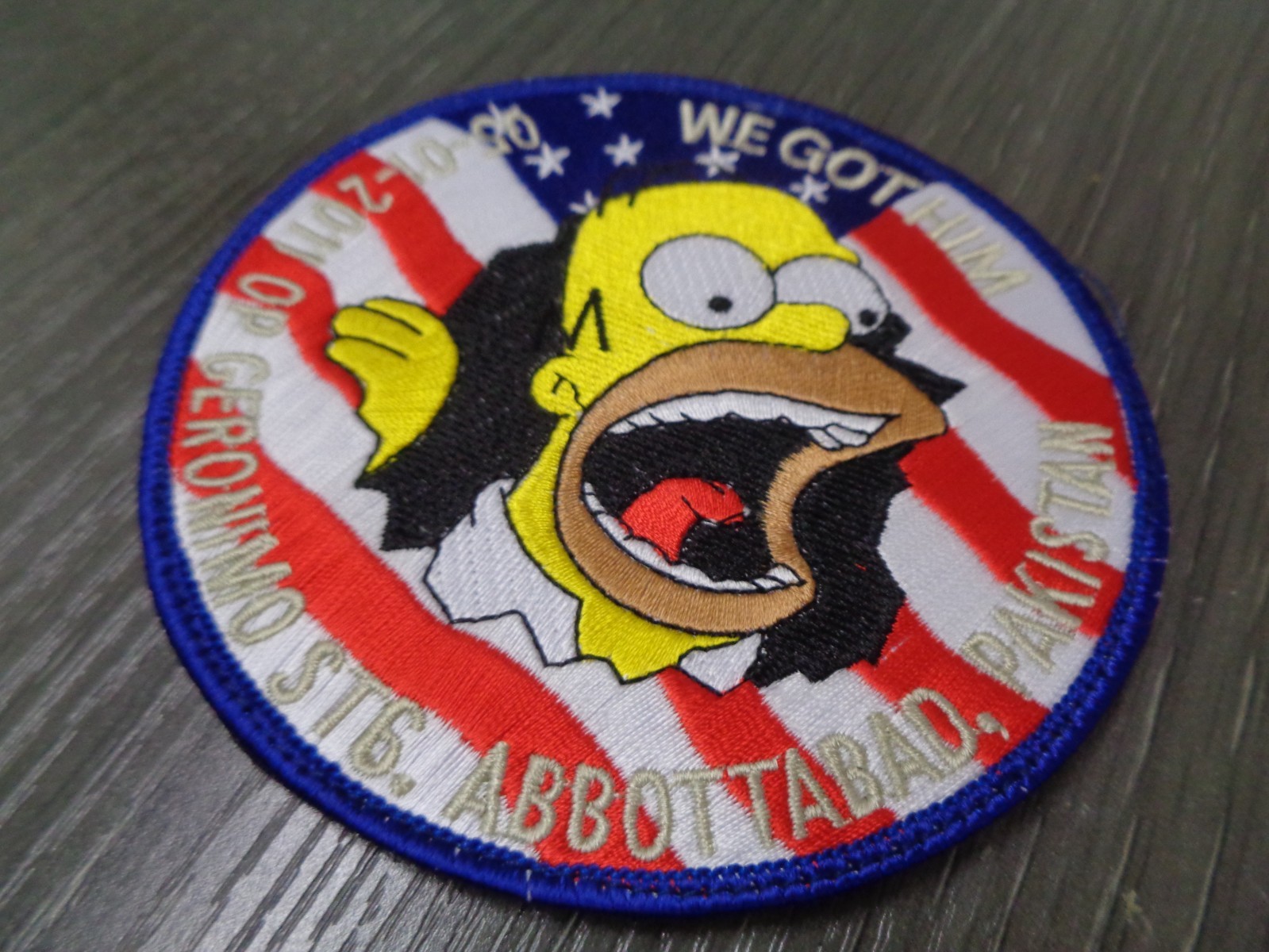 OFFICIAL JSOC SP OPS WE GOT HIM PATCH: SEAL OPERATRION GERONIMO 2011 RARE HOOK