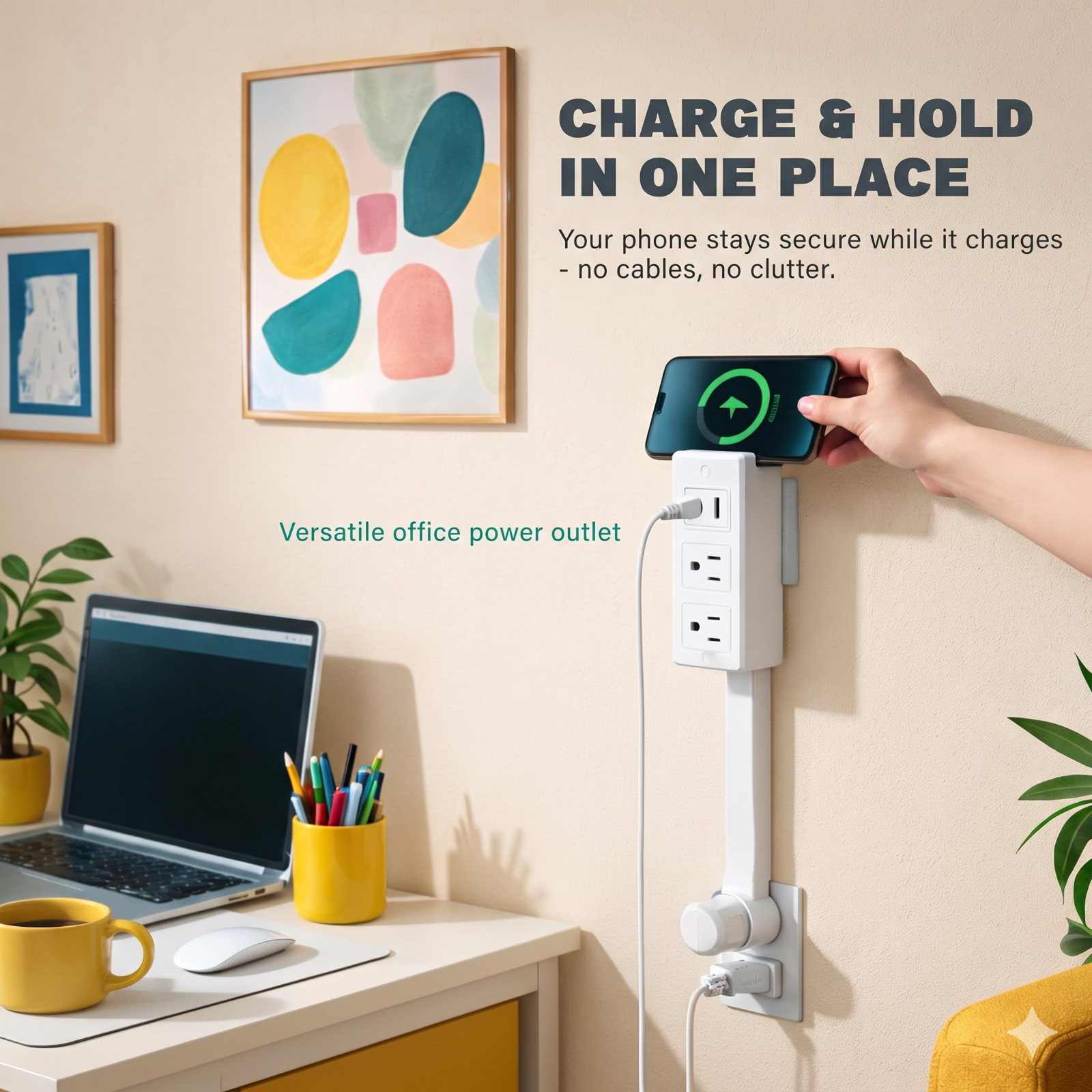 Electrical Outlet Extender Stick – Extendable Wall Outlet Extension for Hard