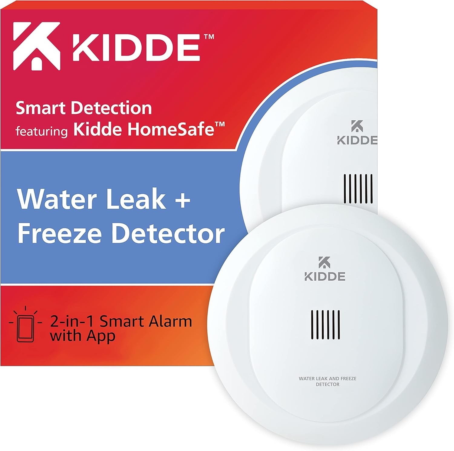 Kidde WiFi Water Leak & Freeze Alarm 60WLDR-W White