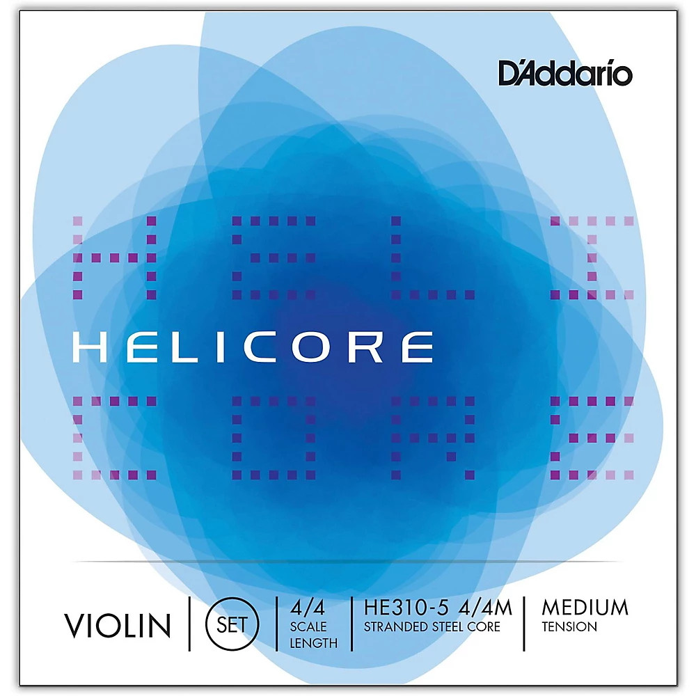 D'Addario Helicore Series Violin 5-String Set 4/4 Size 5-String Medium