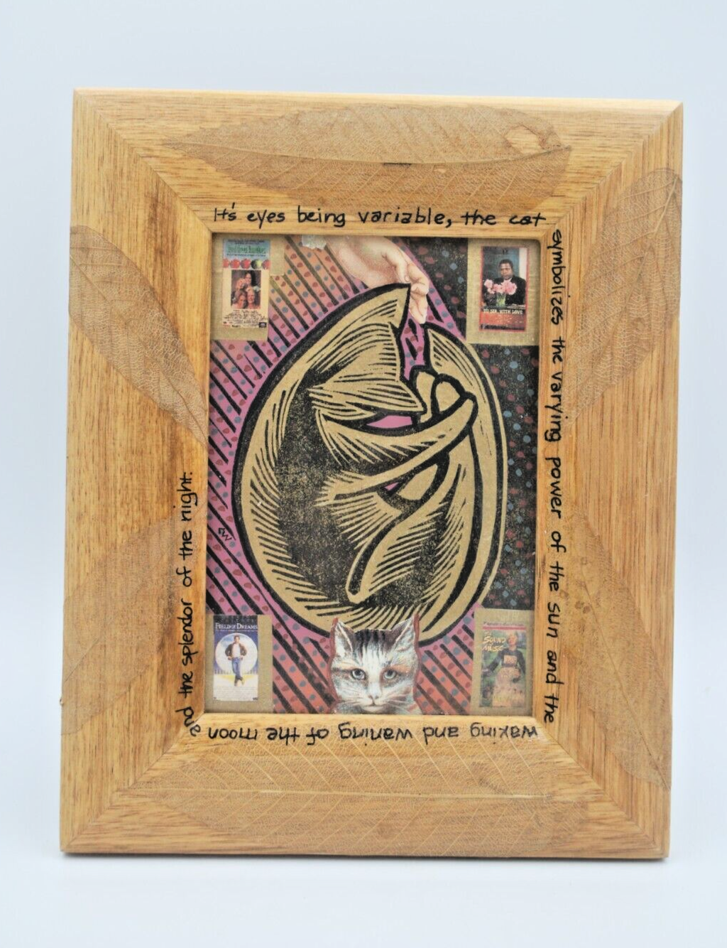Cat Collage, Carol Wrobel, signed, framed, Perfect cat lover's gift