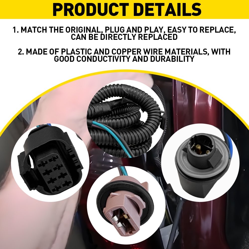 Tail Light Socket Wire Harness Driver Side For Chevy Silverado 2014-15 23141278