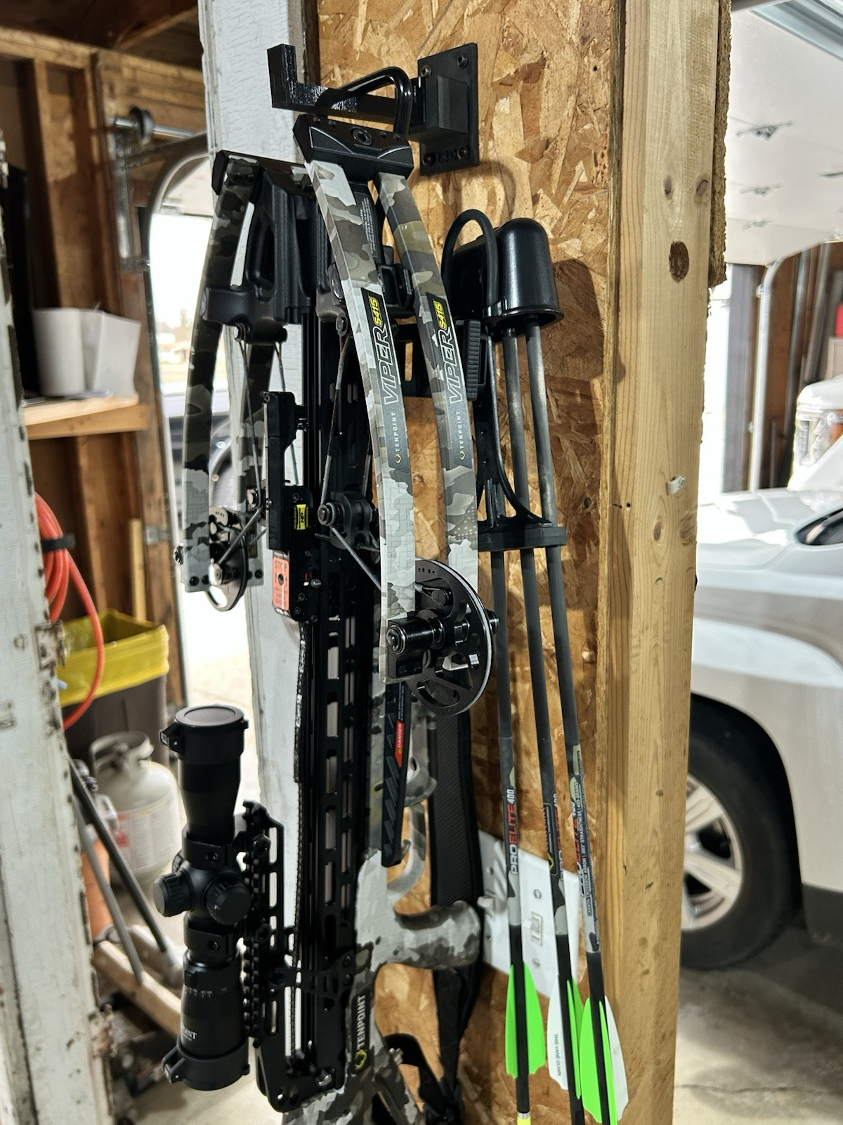 Bow Hanger. Universal Headrest And Wall Mount Combo. (Deer Hunting)