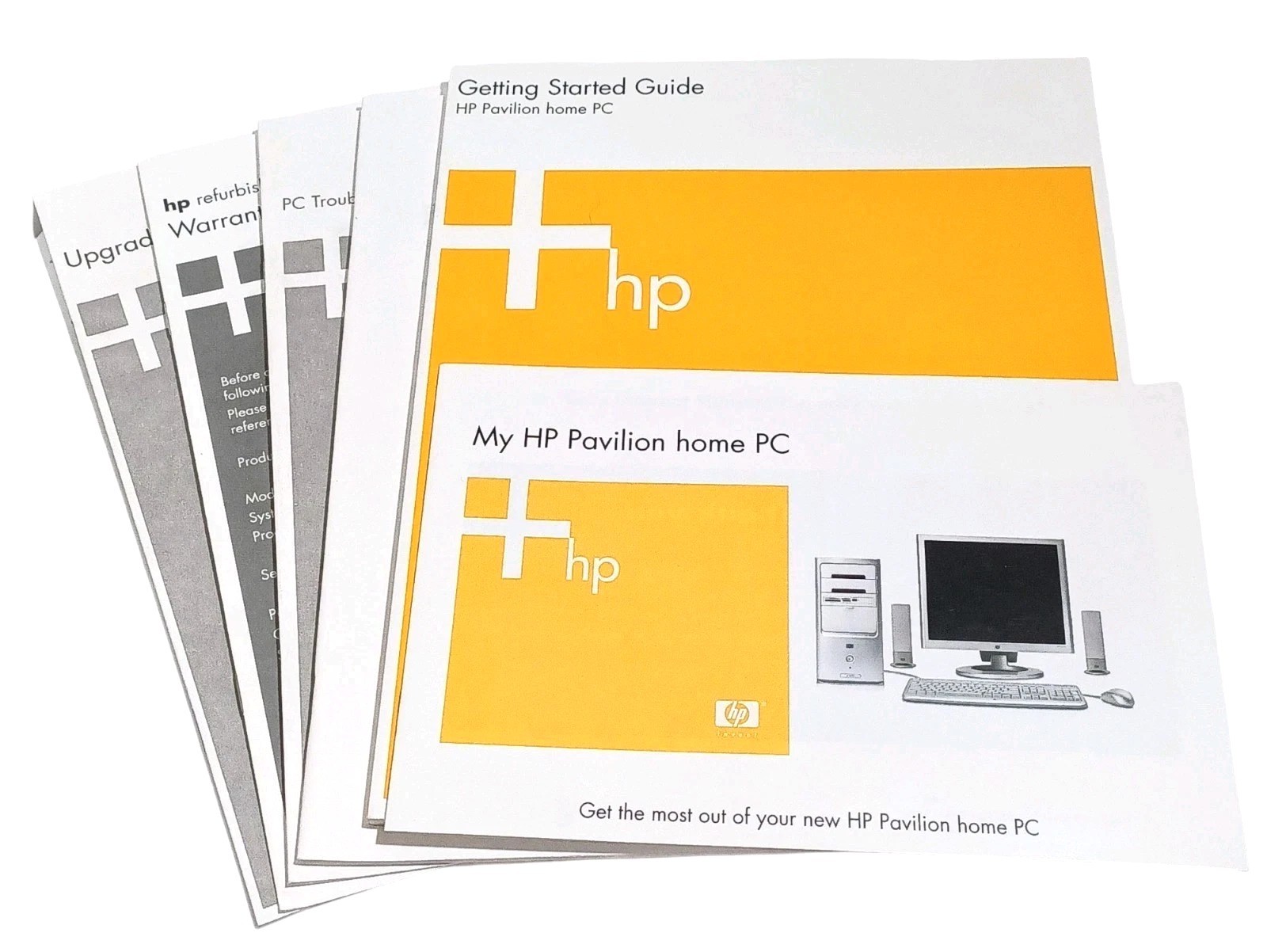 Set of 6 HP Guides for Pavilion Home PC (2005) PC Basics, Getting Started, Etc