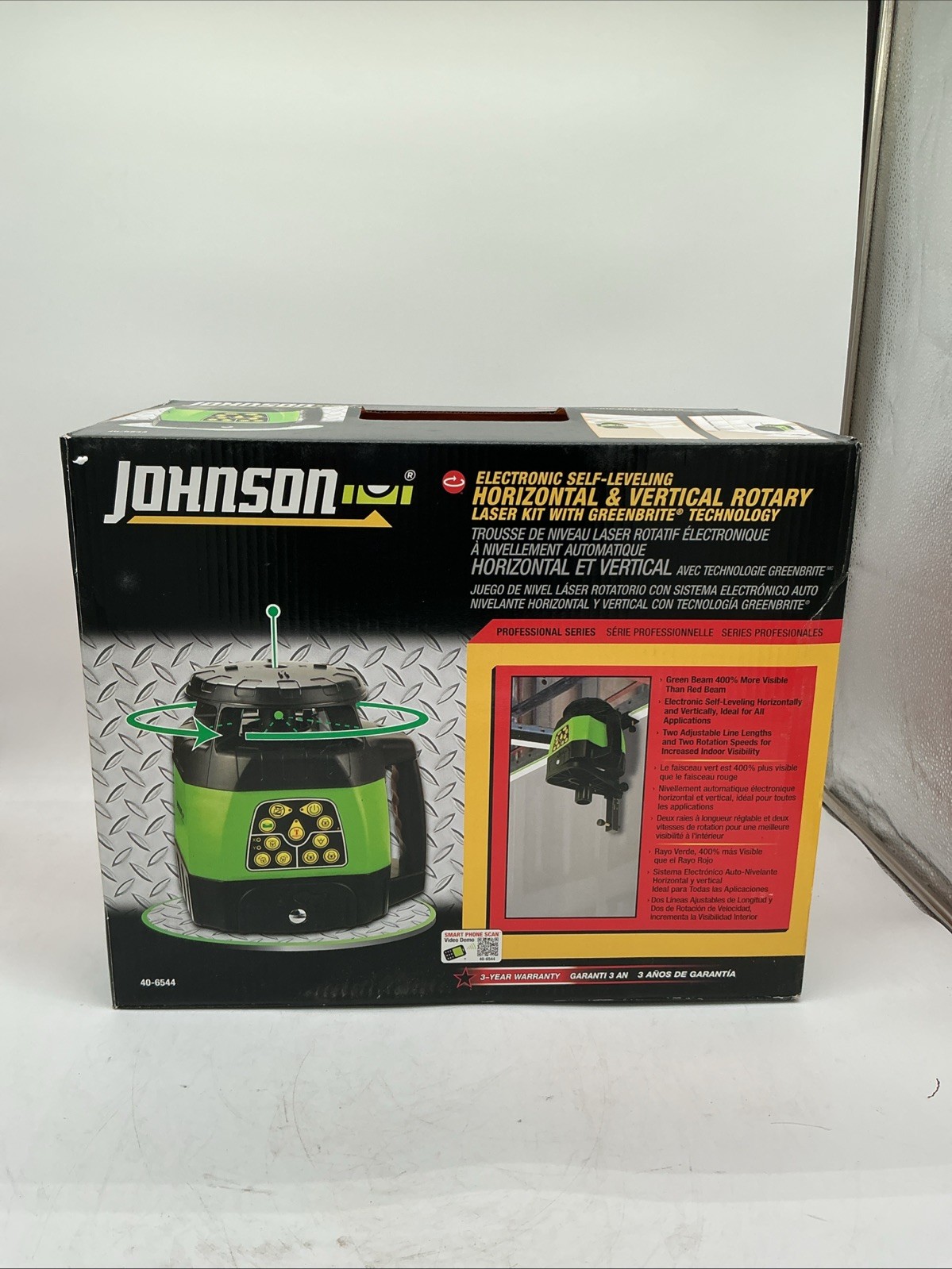 Johnson 40-6544 Electronic Self-Leveling Horizontal/Vertical Rotary Laser Level