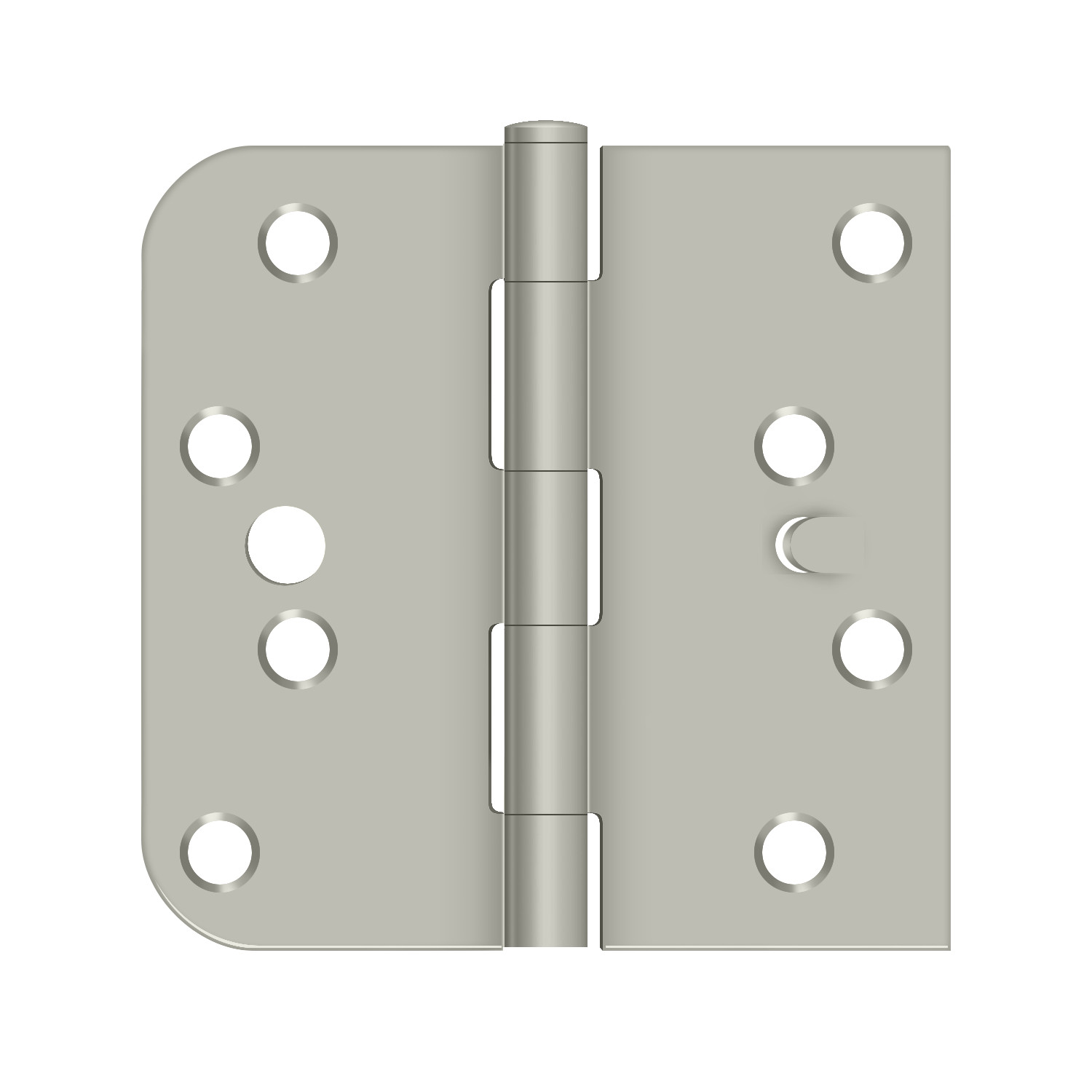 Deltana S44058TT15-L/H 4"x 4"x 5/8"x SQ Hinge in Brushed Nickel