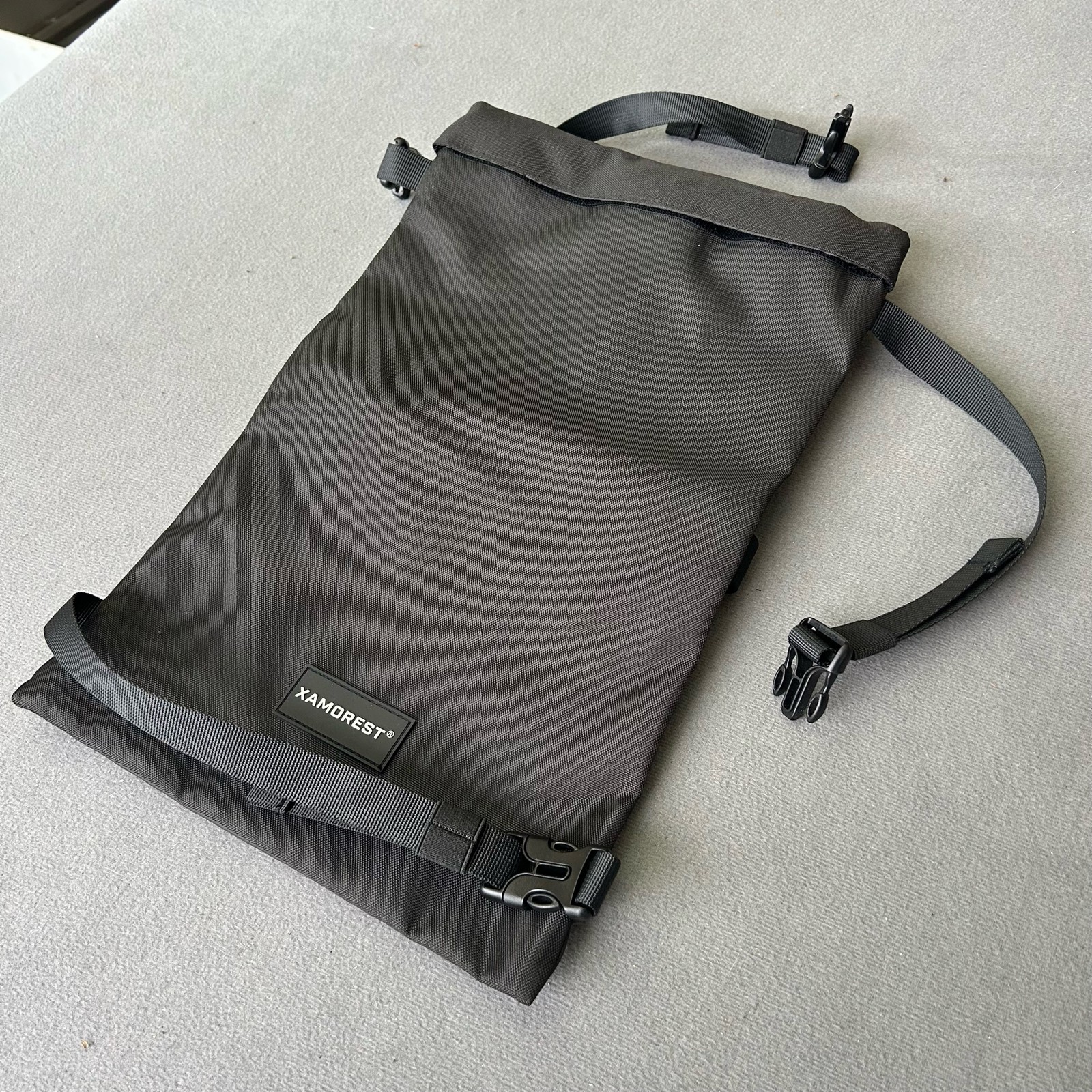 XAMOREST Black Roll Top Bag Water Resistant Utility Pouch Z71