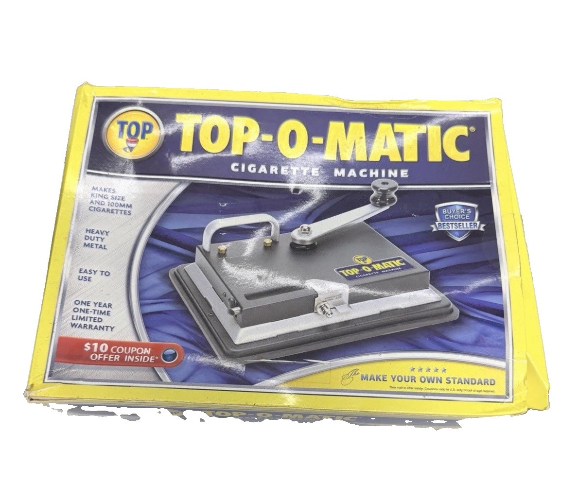 T.O.P. Top-O-Matic Cigarette Heavy Duty Rolling Machine King Size and 100MM