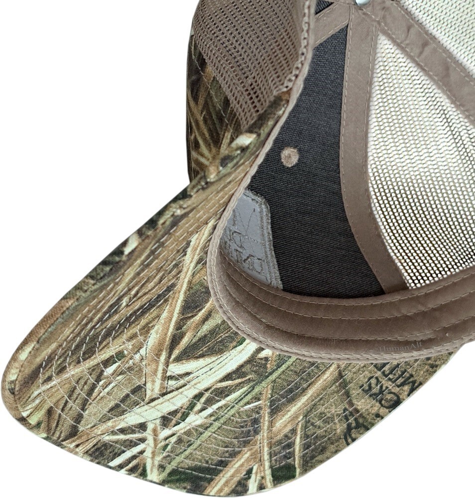 Mossy Oak Ducks Unlimited Shadowgrass Blade Camo Cap with Felt Patch