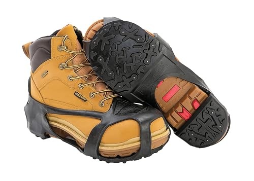 Heavy Duty Ice Cleats for Traction on Snow & Ice - 28 Integrated Medium