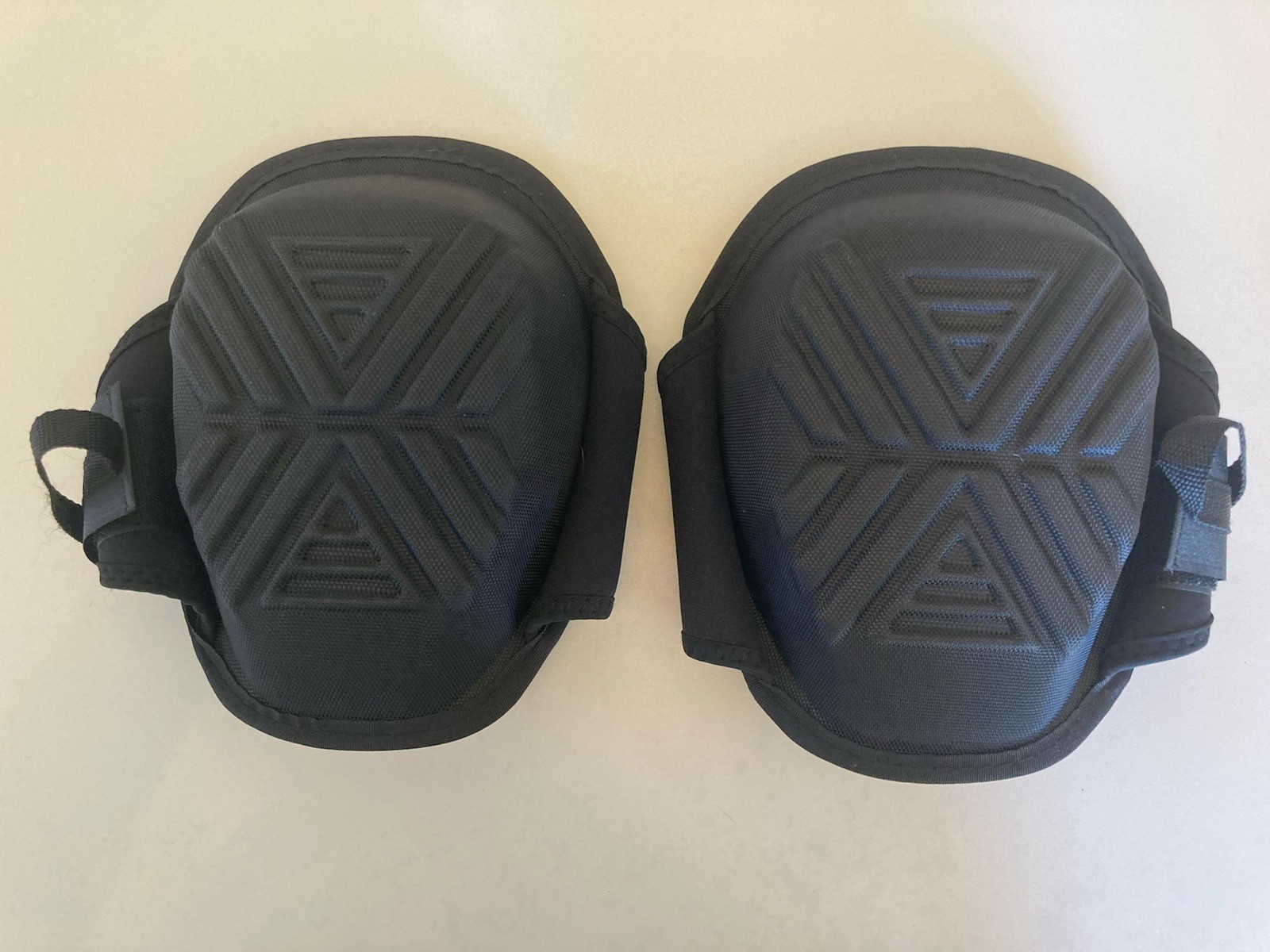 RANGER Flat-Top Stabilizer Gel Knee Pads Black Construction Heavy Duty