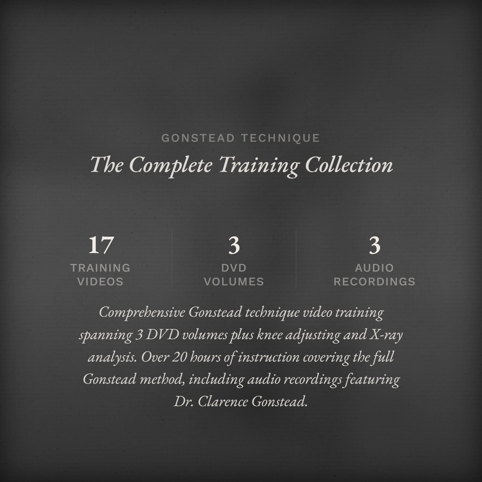 Gonstead Chiropractic Technique - Complete Video Training Collection