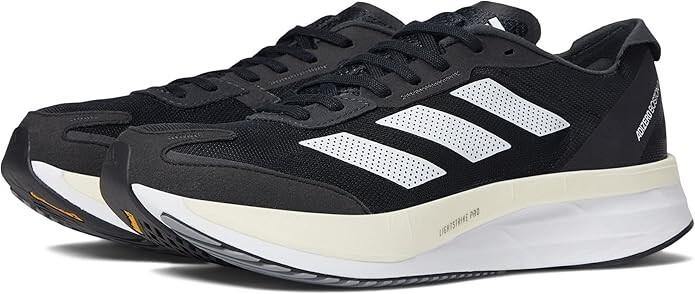 NEW Adidas Adizero "Boston 11" Men's Running Shoes Black/White GX6651 Size 8