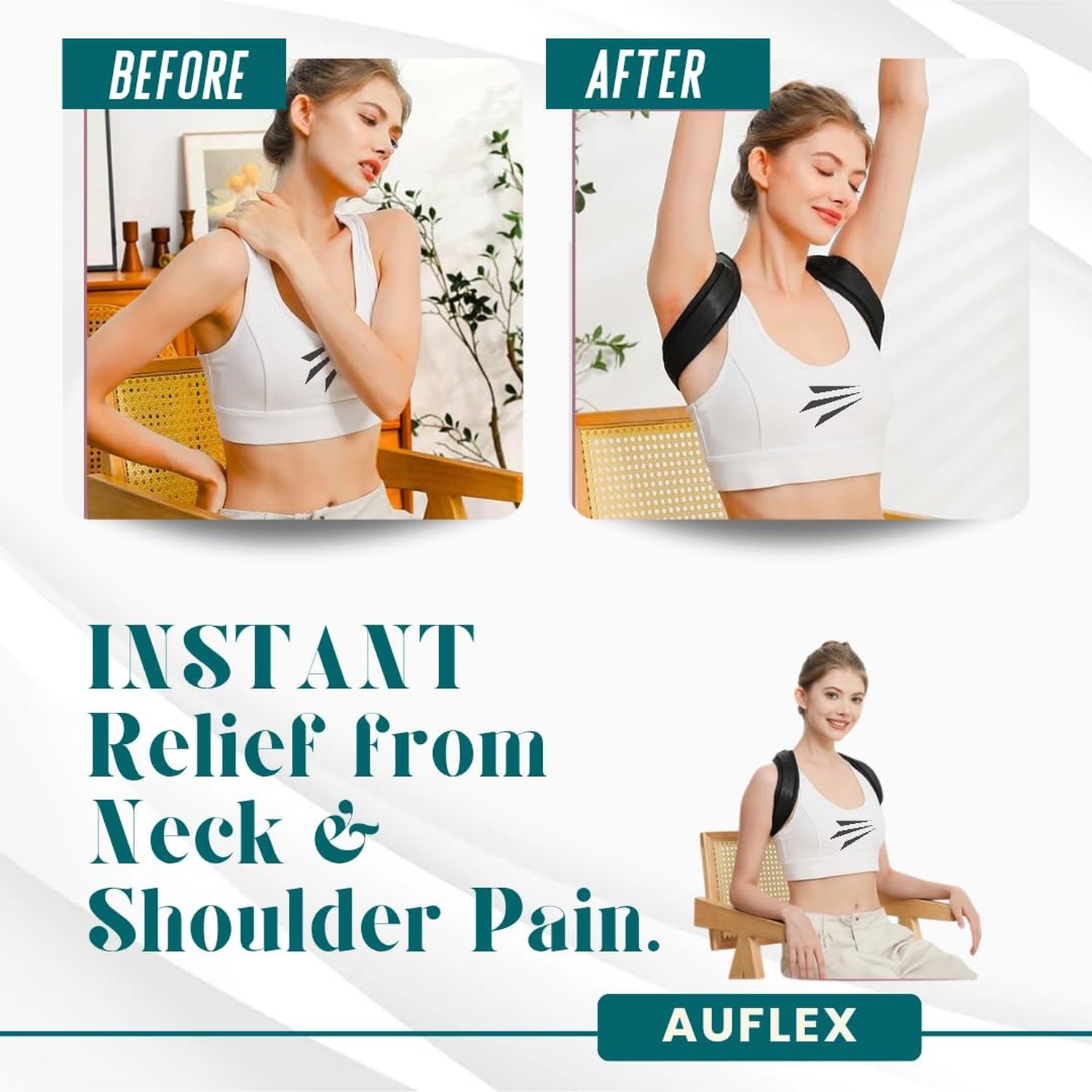 Posture Corrector for Men & Women – Back Brace Posture Corrector & Upper B