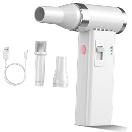 Mini Ultra-Slim Electric Compressed Air Duster 150,000RPM Super Power, White