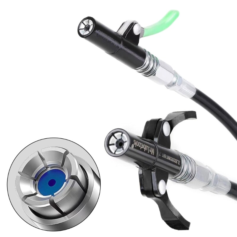 Grease Gun Coupler Double/Single Handle Grease Gun Tips- Quick Lock-on-&Release