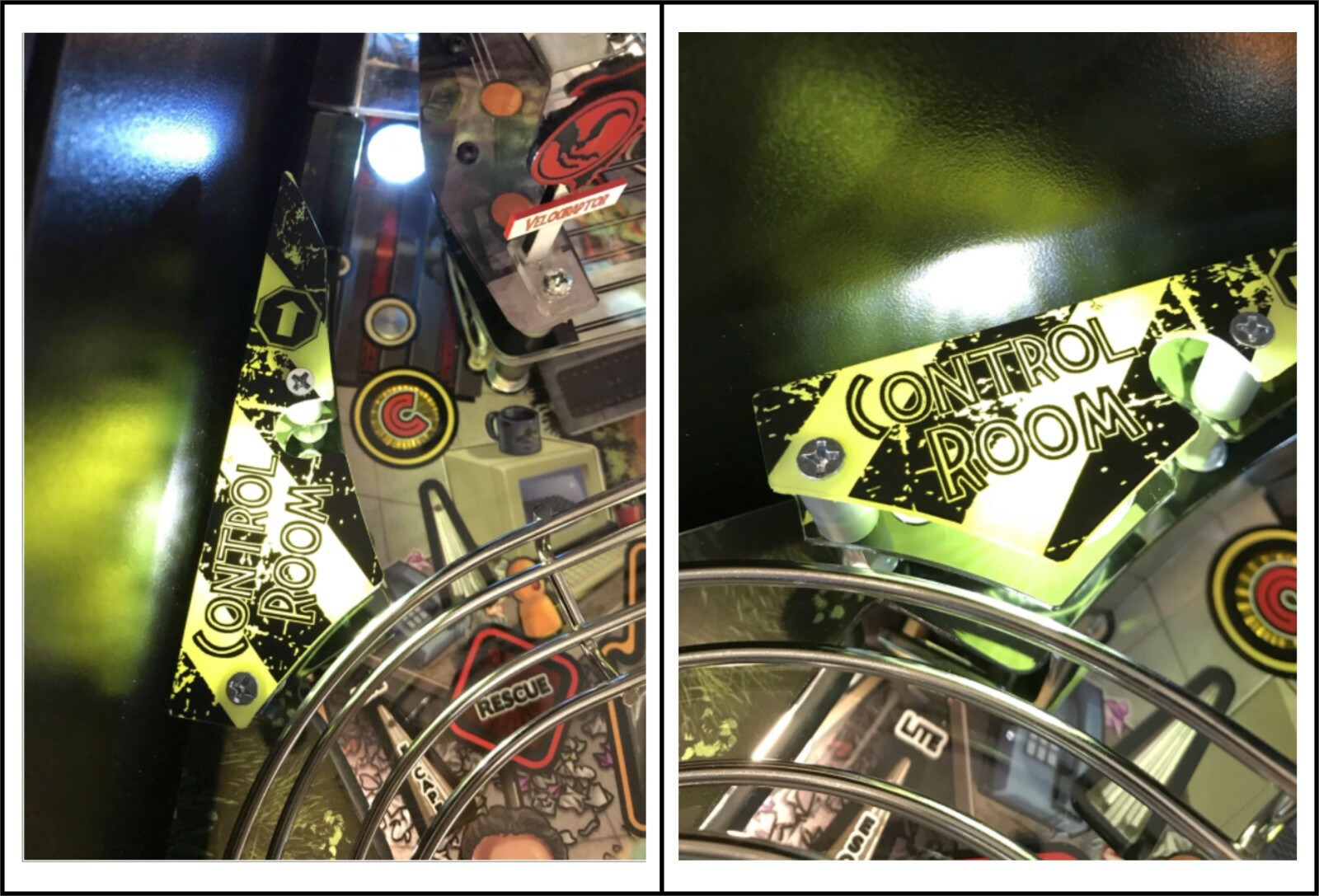 Control Room Alternative Replacement Plastic MOD for Stern's Jurassic Park pinba