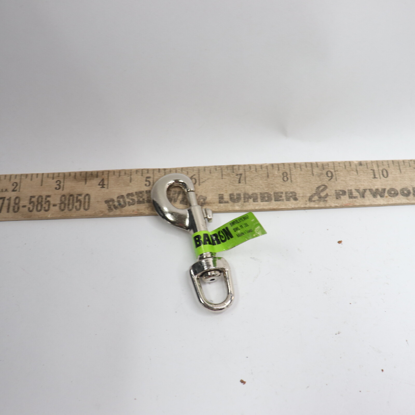 Baron Quick Snap Round Eye Swivel Stainless Steel 3/8" 225-3/8"