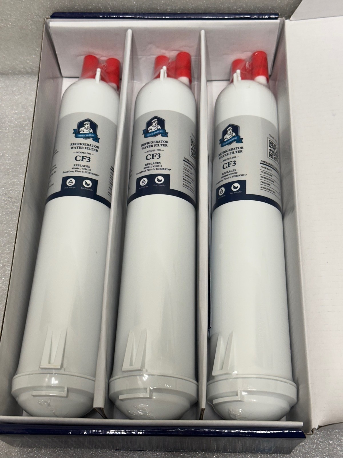 3 Pack Refrigerator Water Replacement Filter EDR3RXD1 4396841 4396710 #C