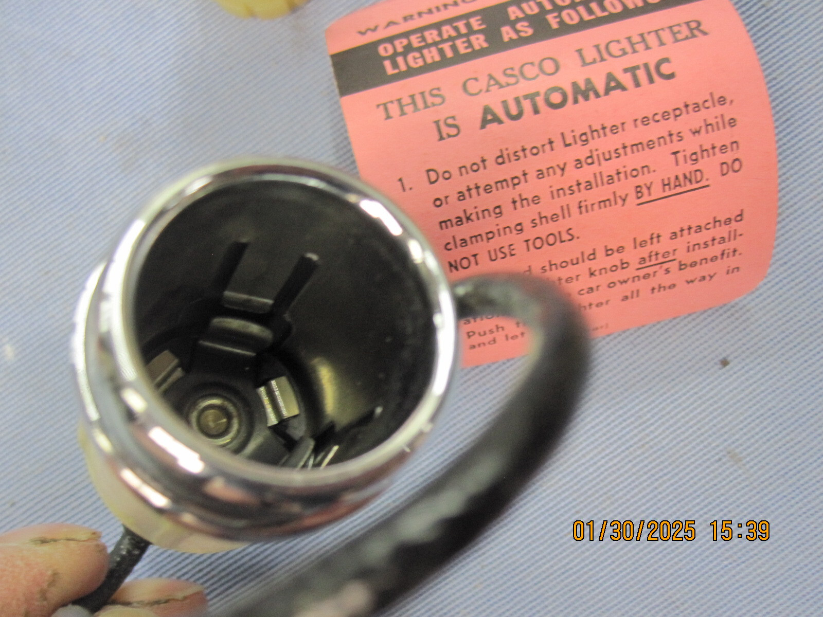 NOS 1948 1949 Hudson Cigar Lighter # 213215