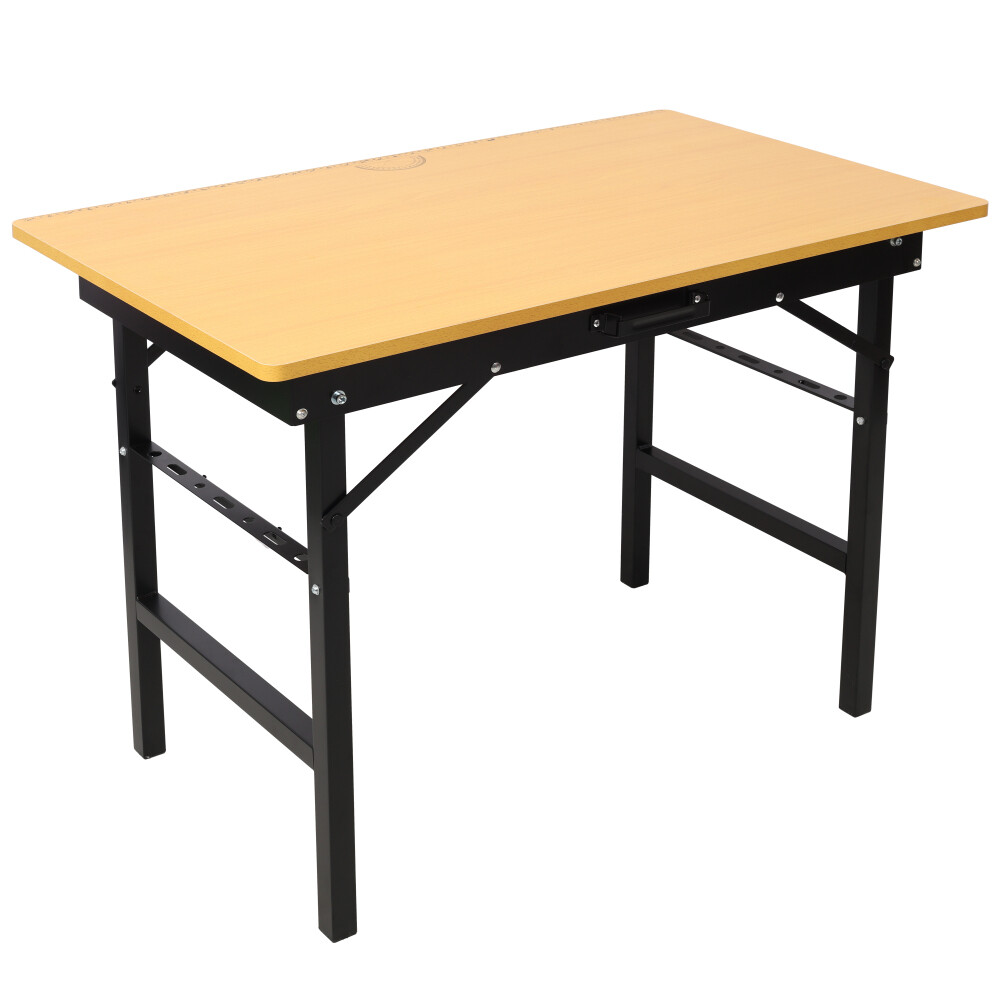 Collapsible Workshop Bench - Built-in Measuring Tools - Portable w/ Carry Handle