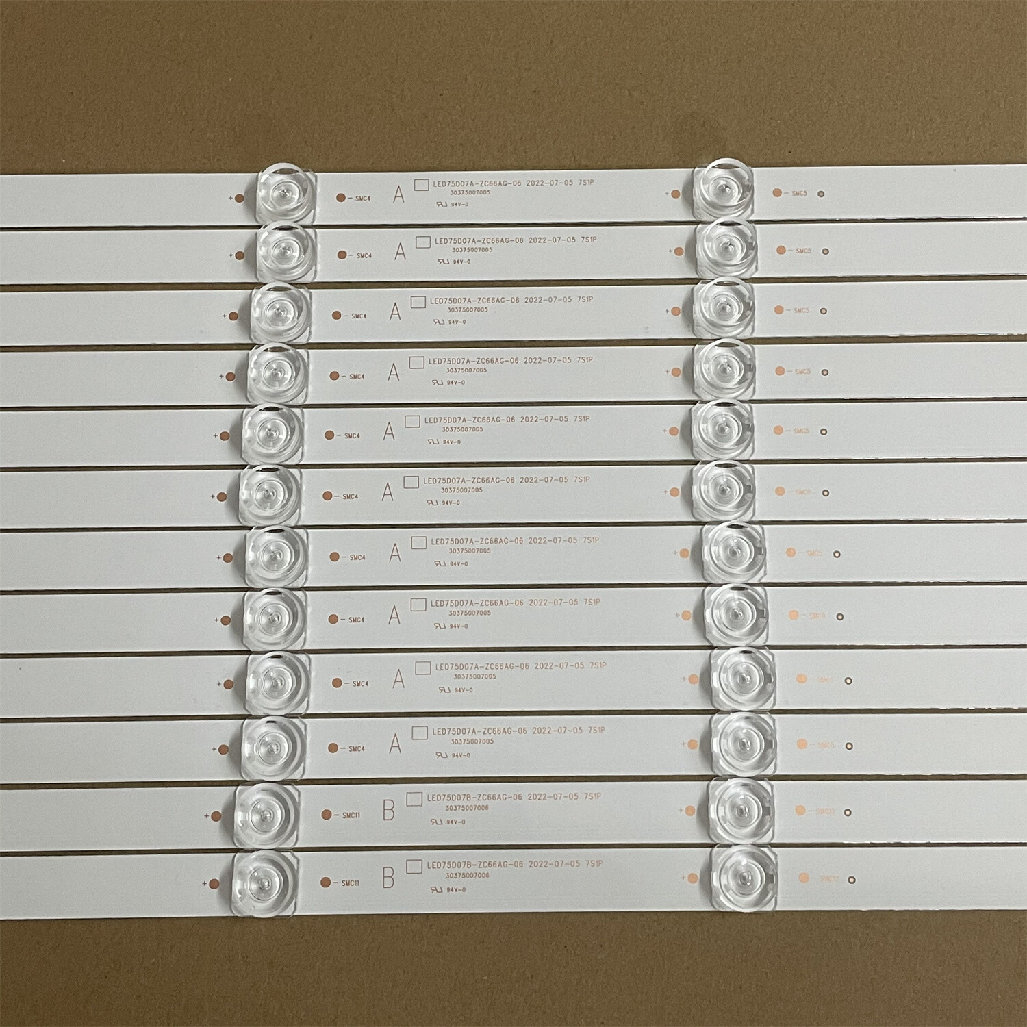 Full set LED Backlight Strips For ELEMENT E4FAA75R WR75UT4210 ONN 100044717