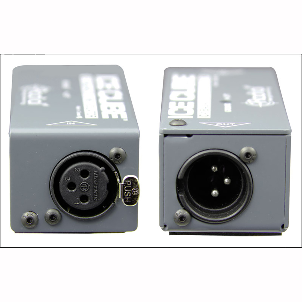 Radial ICECUBE IC-1 DI Box Pro Audio Hum Buzz Eliminator Balanced Line Isolator