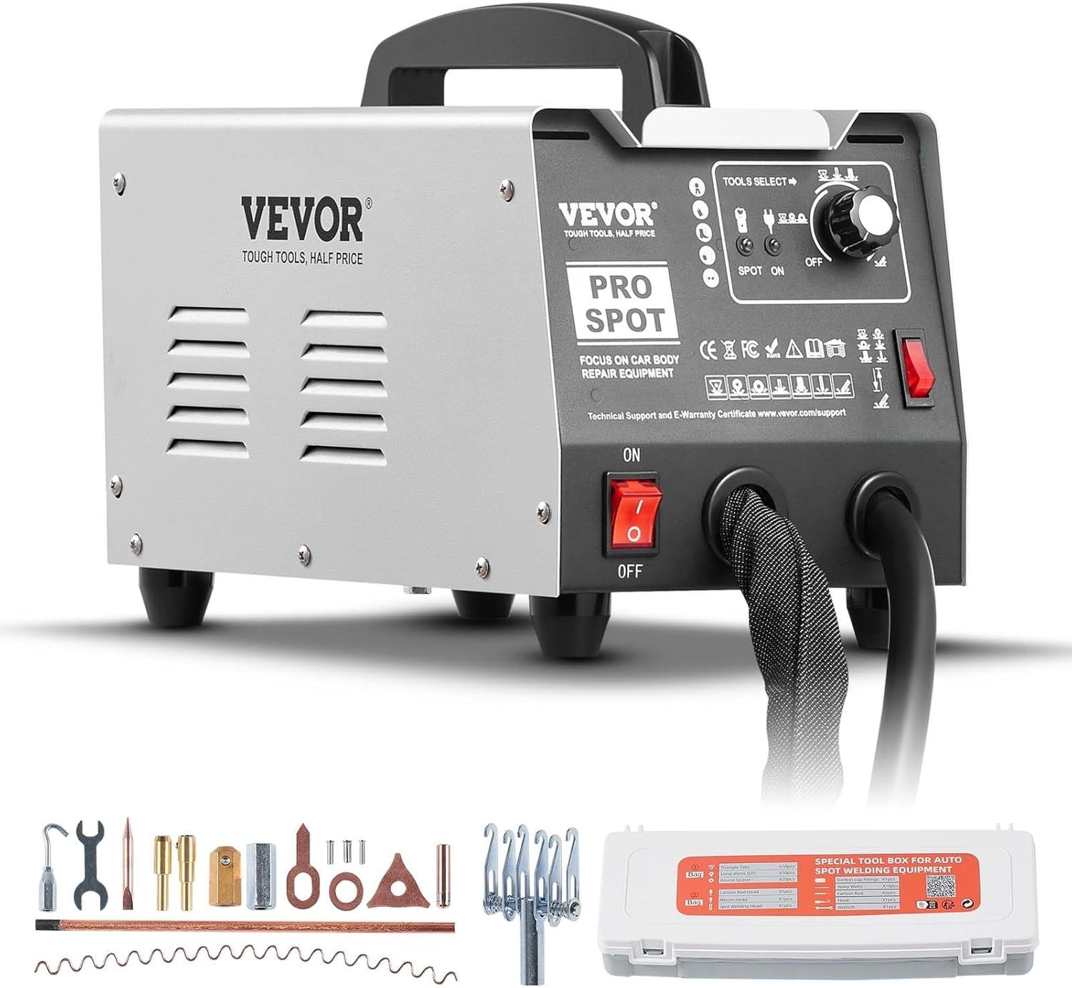 Stud Welder Dent Repair Kit, 110V Auto Body Spot Welding Dent Puller Machine wit
