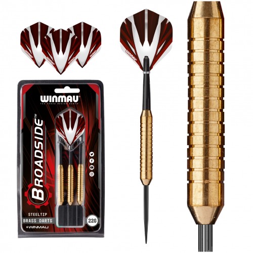 Steeldart Winmau Broadside Brass 1225 - 22G