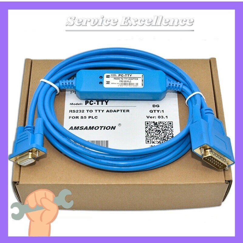 PC-TTY PCTTY for Siemens S5 PLC 6ES5734-1BD20 PC To TTY Programming Cable RS232